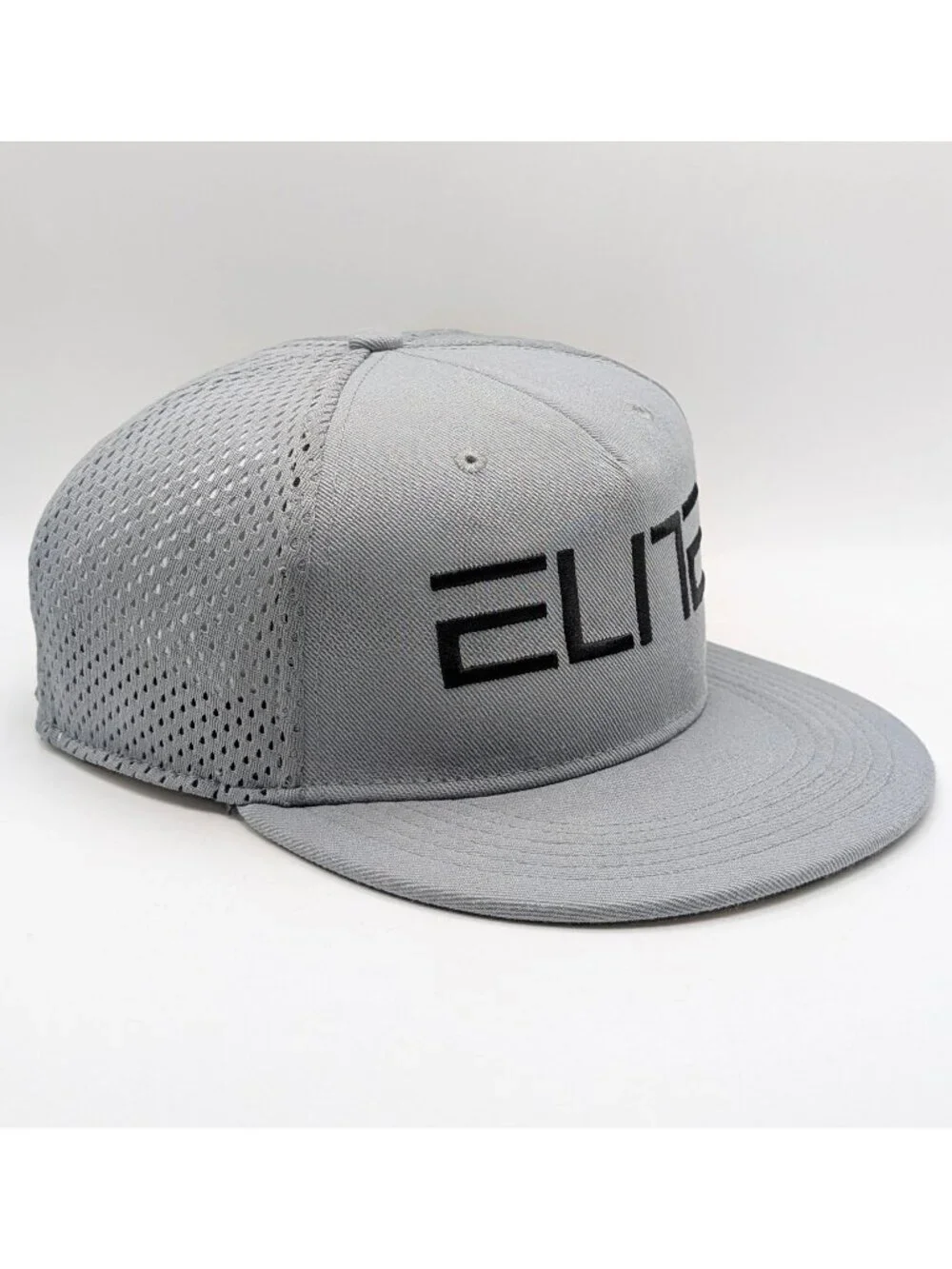 Nike True ELITE Snapback Flat Bill Cap Gray Black Dri Fit Hat Unisex Athletics